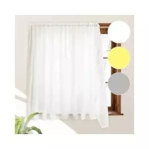 루미나D 무타공 찍찍이 붙이는 커튼 주름 쉬폰 창문커텐