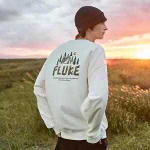 정품발송 플루크 기모,쭈리 선택가능플루크 포레스트 우드 로고 맨투맨 티셔츠 FMT3055 / 4color 383600