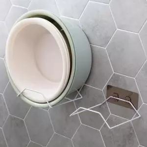 욕실 수납 정리 깔끔 접이식 세수대야걸이 욕실 화장실 세수대야 수납 정리