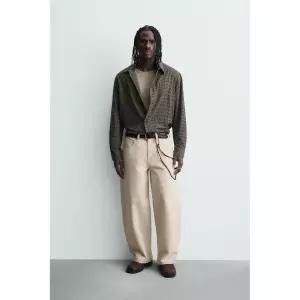 자라 JEANS BALLOON FIT - 크림1017666