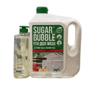 슈가버블 애플향 주방세제 4L 플러스 940ML 코스트코 대용량 주방세제