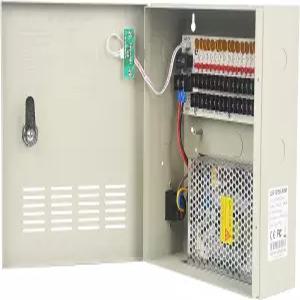 카메라용 ENS 18 채널 CCTV 분산 전원 공급 상자 포트 10A 12V DC 출력 PTC 퓨즈 조절 및 필터링 서지 보호