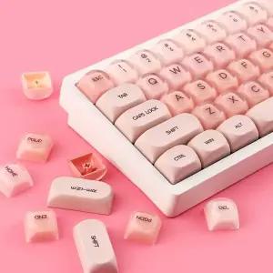 Womier 132 키 HOT 파운데이션 투명 매트 PBT  PC 키캡 세트 체리 Gateron MX 스위치 기계식 게임용 키보드