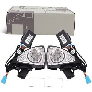 메르세데스 벤츠 C/E-클래스 W205 W213 LED 앰비언트 라이트 3/64색상 3D 회전 글로우 트위터 스피커 발광