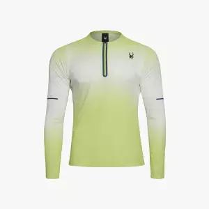 [백화점 정품] 스파이더 남성 러닝 프로웹 하프 집업 롱슬리브 SPHPCNRL233MWHT