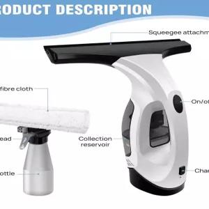 전동 스퀴지 무선 WV01 고흡입력 창문 화장실 청소기 분무 물기제거기 물세척기 틈새