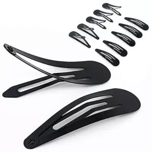 소형 헤어핀 세트 12개 블랙 머리핀 여성용 핀