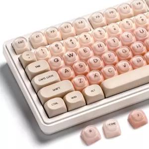 OHY PBT 키캡 XVX 핑크 젤리 파운데이션 HOA 프로파일 132키 귀여운 커스텀 (체리/게이트론 MX 스위치