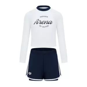 매장정품 ARENA 아레나 여아 유스풀 래쉬가드 세트 A5BG1GS81 ( DNV,BLK) 1108861