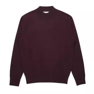 카운테스마라 울100 와인 하프넥 니트 CSTY3C2313R01019689