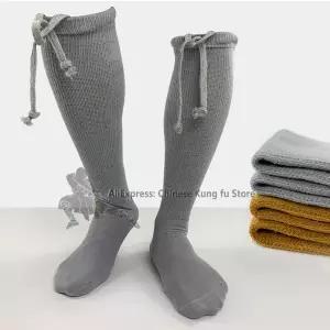 겨울 불교 스님 소림 콤부 양말 우당 도교 명상 태극권 신발 무술 스포츠 스타킹