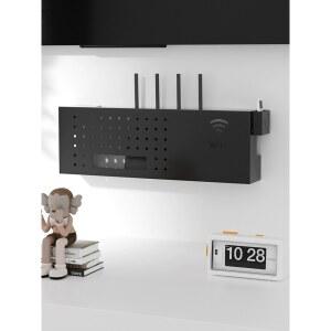 와이파이 공유기 셋탑박스 보관함 TV 셋톱박스정리함 더블 가정용 정리함 우드 데스크탑