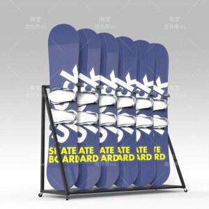 스키 장비 진열대 진열장 업소용 철제 디스플레이 전시대 스노보드 데크 소형 매장