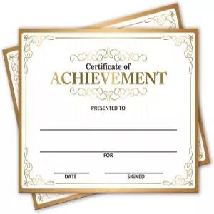 수상 인증서 - 학생 공로 학교 졸업식 유치원 수료증 25개 (aa02)