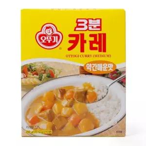 AFOOD 오뚜기 3분 카레 약간 매운맛 200g AFOOD 8801045290317 오뚜기 3분 카레 약간