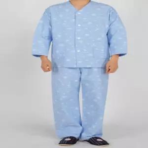 [로지프로] 자가드 환자복 스카이 남자가운 건강검진가운