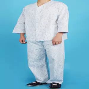 [로지프로] 나팔형 환자복 연두색 병원복 남자가운 병원가운