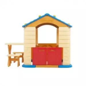 블루 집+책상+의자세트 유아놀이집 유아플레이하우스 키즈플레이하우스