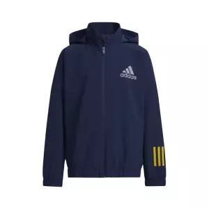 아디다스 키즈 YB 윈드브레이커 바람막이 자켓 네이비 GP0732