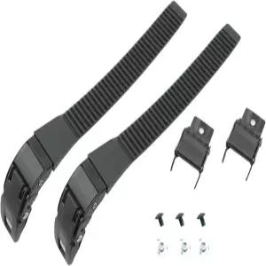 프로 대나무 주방 세트 인라인 스케이트 스트랩 교체 2개 나사 팩 스냅 톱니 휠 클립 롤러 블레이드 블랙