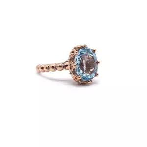 [오팔하우스]오팔하우스14k 아쿠아 토파즈 반지 OPGDR815