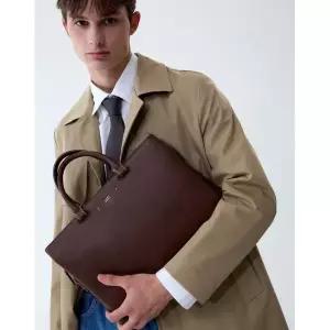 갤러리아 DBBA6E280W3 닥스 [13인치 노트북 수납] 투톤 프리미엄 소가죽 서류가