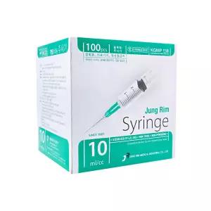 정림 일회용 주사기 10cc x 21G x 32mm (1-1/4인치) 100개입 병원용 시린지 멸균