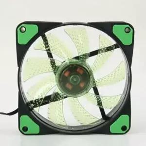 케이스 120mm 4핀 쿨러 DC 팬 덮개 그린 컴퓨터쿨러 케이스쿨러 쿨링팬 냉각팬