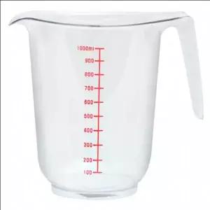 [콩심팥심]플라스틱 손잡이 투명 실험용 계량 비커1000ml