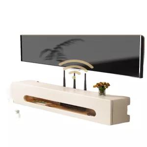 벽걸이 공유기 정리함 콘센트 셋톱박스 선반 그레이