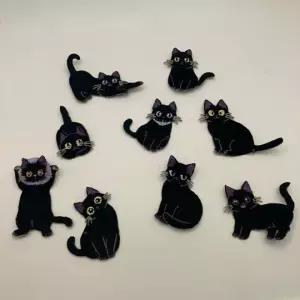 자수 고양이패치 열접착 고양이와펜 열접착와펜 패치와펜 자수와펜