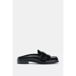 ZARA 자라 청키 뮬 로퍼 - 블랙 737141