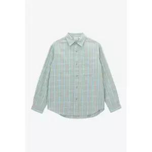 GRAMICCI 체커드 옴브레 셔츠 - 블루