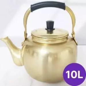 [골드스마일]양은 주전자 보리차용 가정 식당용 전통 차 주전자