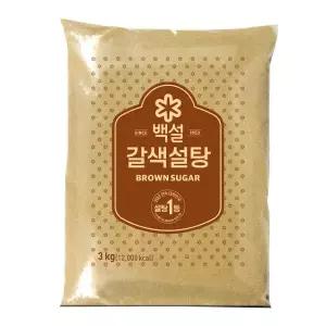 백설 갈색 설탕 흑설탕 베이킹 디저트 요리 조미료 3kg 백설 갈색 설탕 3kg MNA