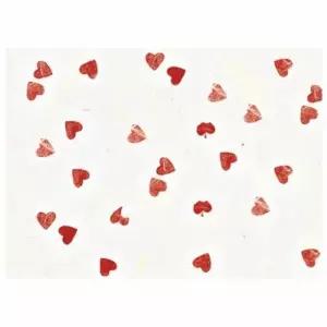 글로벌이지 예한 응용한지5 운용하트지 빨강 조선종이 조선지 5장 640x940mm 공예용 포장 부자재 만들기 재