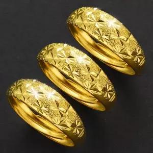 [셀러에이드]여성용 18k 5중 특수 압축 도금 조절 가능한 원형 반지