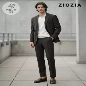 [지오지아]베이직 썸머 다크그레이 셋업 수트 (AAE2KG1602_AAE2PP1602_DGR)