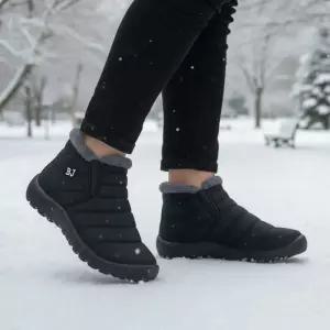 남성 겨울 슈즈 사이드 밴딩 포인트 내부 전체 퍼 체온 유지 패딩 부츠패슬립온 양털온 슬리퍼 고무신 블로