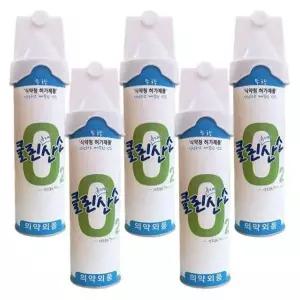 휴대용 가정용 산소통 산소호흡기 산소캔 816ml 5캔