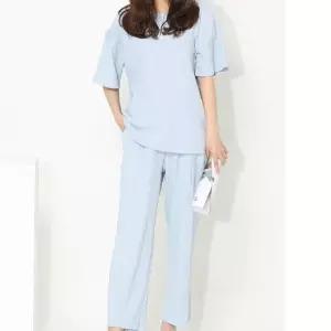 엔플 여성 반팔티 통바지 셔츠 세트투피스 복세트 홈웨어 웨어 예쁜 라운드셔츠