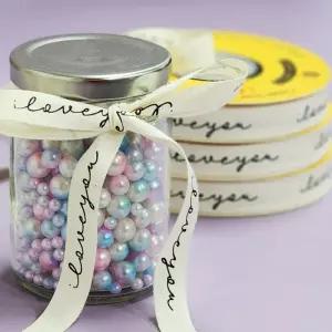 원단리본끈 선물 포장 코튼 러브유헤어핀재료 답례품 꽃자재 DIY 만들기