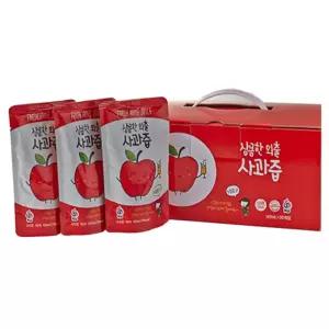 상큼한 외출 사과즙 (120ml X 30포)쥬스 주스 과일 착즙 액기스 생즙 농축 선물 세트 과일즙