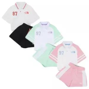 노스페이스 키즈 NT7UR25 걸즈 에이스 크루 세트 338795