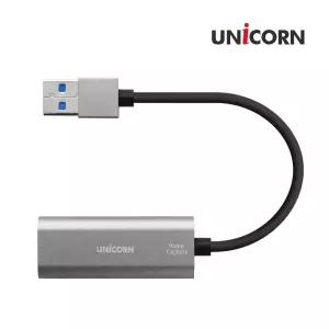 유니콘 VC-100A 캡쳐보드 외장형 USB 3.0 HDMI 녹화 용품 용보 챠펴 스트리밍 비디오 DVD플레이어 영상