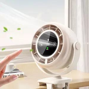 탁상용 집게용 100단 바람조절 LED 선풍기 휴대용 캠핑용핸디형 캠핑용 무선 용선풍기 넥밴드 목걸이 무선