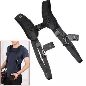 [셀러에이드]밀착가슴 카메라바디끈 어깨벨트 넥타입 연결형