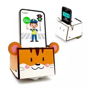 우드공작시리즈 이미지 코딩로봇 햄만들기 화이트UV주행만들기 학습교구 교육 교구재 어린이 키즈 로보트