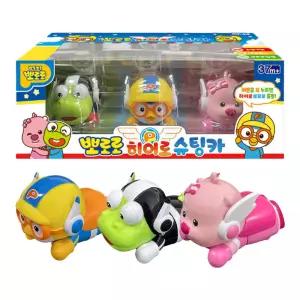 뽀로로 히어로 슈팅카 3P 버튼을 꾹 누르세요작동 어린이미니 남아선물 세트 생일 조선물 장난감완구 자동