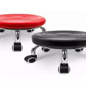 쿠션왕 동글뱅이의자_1021 이동 이동식 발통 작업용 좌식 둥근 낮은